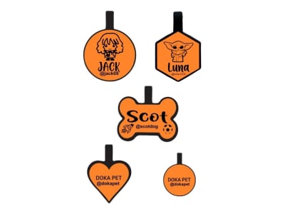 EXTREMELY DURABLE ID TAG ORANGE