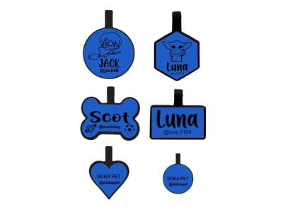 EXTREMELY DURABLE ID TAG BLUE