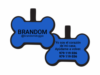 PLACA DE IDENTIFICACIÓN HUESO - SIN DISEÑO