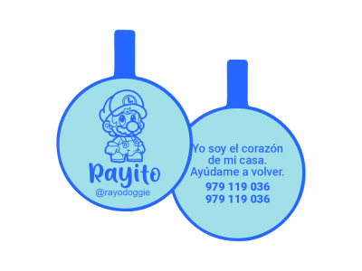 PLACA DE IDENTIFICACIÓN CIRCULO - LUIGI