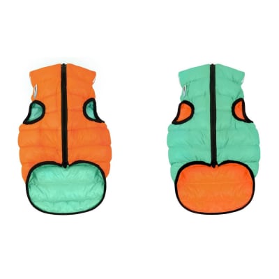 AIRY VEST LUMI REVERSIBLE VERDE CLARO NARANJA