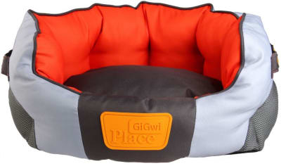 GIGWI GIG PLACE SOFT BED CANVAS, TPR ORANGE & GRAY