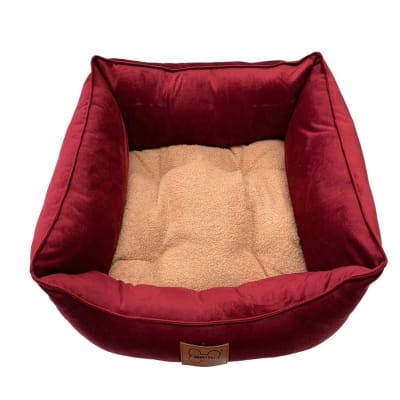 CAMA PREMIUM TERCIOPELO GUINDA SMALL