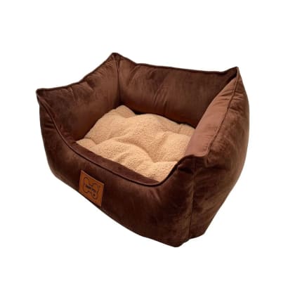CAMA PREMIUM TERCIOPELO MARRON