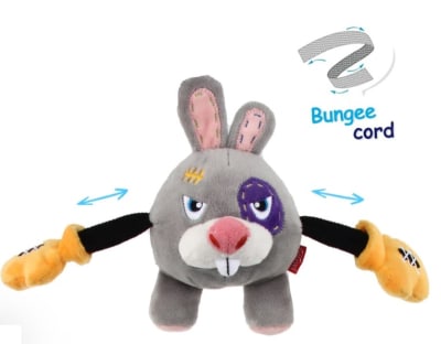 GIGWI ROCK ZOO CONEJO - Peluche jalador con sonido