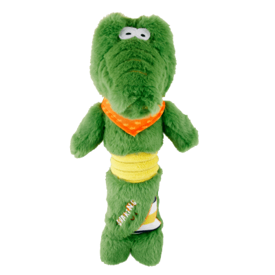 SHAKING FUN COCODRILO GIGWI - Juguete con chirriador interior para sacudir o presionar