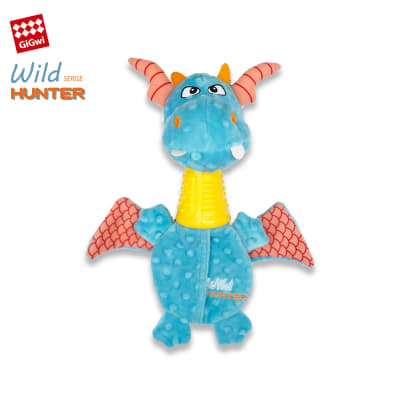 DRAGÓN WILD HUNTER GIGWI - Juguete con sonido crujiente