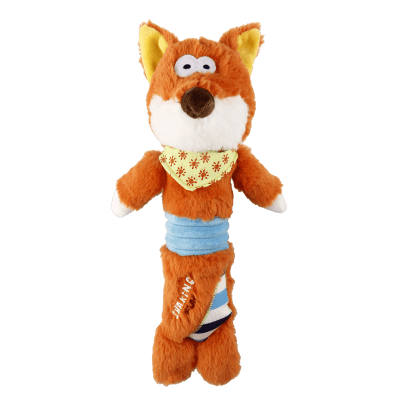 SHAKING FUN ZORRO GIGWI - Juguete con chirriador interior para sacudir o presionar