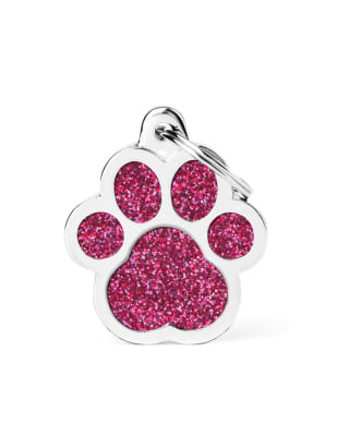 MY FAMILY PLACA PATITA ROSA CON PURPURINA