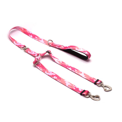 CACHORREIROS CORREA DOBLE CAMUFLADO ROSADO