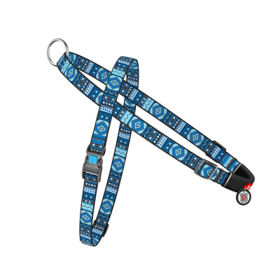 WAUDOG ARNES OVERHEAD ETHNO BLUE - HEBILLA FASTEX - PLACA QR