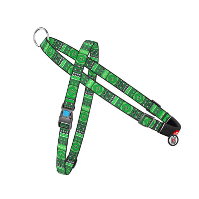 WAUDOG ARNES OVERHEAD ETHNO GREEN - HEBILLA FASTEX - PLACA QR