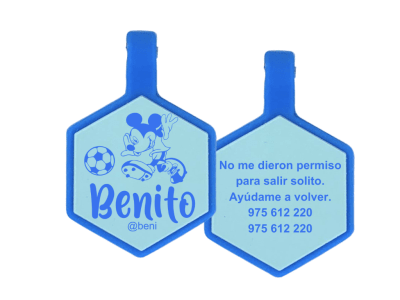 PLACA DE IDENTIFICACIÓN HEXÁGONO - MICKEY SPORT