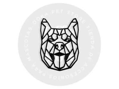 GEOMÉTRICO HUSKY SIBERIANO 1