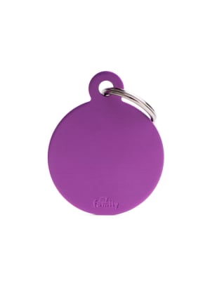 MY FAMILY PLACA CIRCULO ALUMINIO VIOLETA MATE