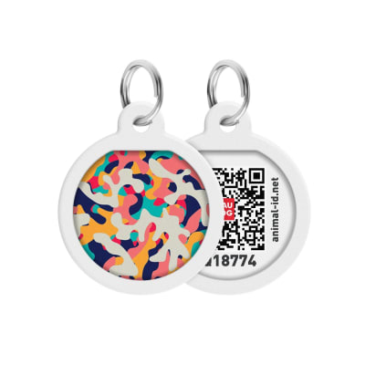 WAUDOG PLACA IDENTIFICACION SMART ID - MULTICOLORED CAMO - APP GRATIS