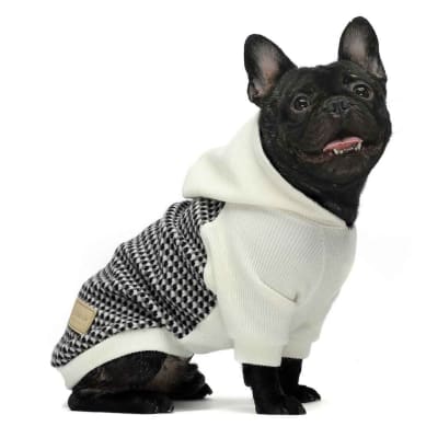 FITWARM SUDADERA DE PUNTO CON CAPUCHA BLANCA