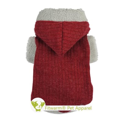 FITWARM SUDADERA ROJA A RAYAS CON CAPUCHA