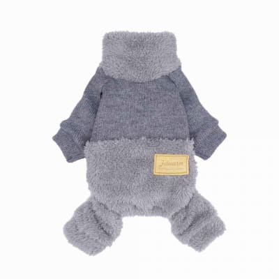 FITWARM ABRIGO FUZZY GRIS CUELLO TORTUGA