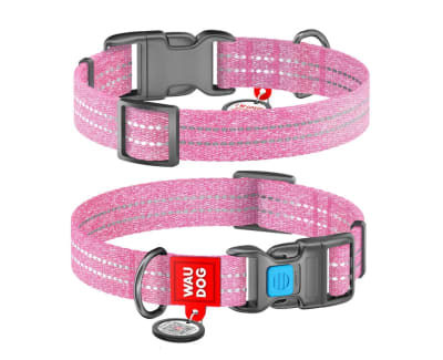 WAUDOG collar rosado algodón
