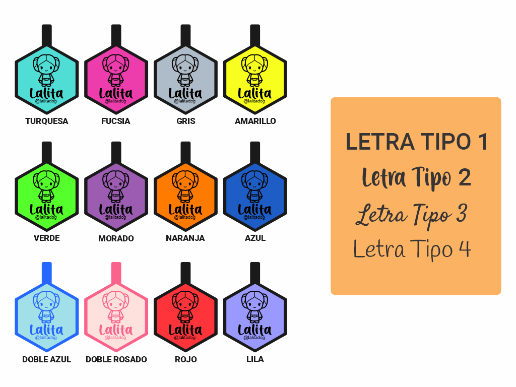 PLACA DE IDENTIFICACIÓN HEXÁGONO - LEIA2