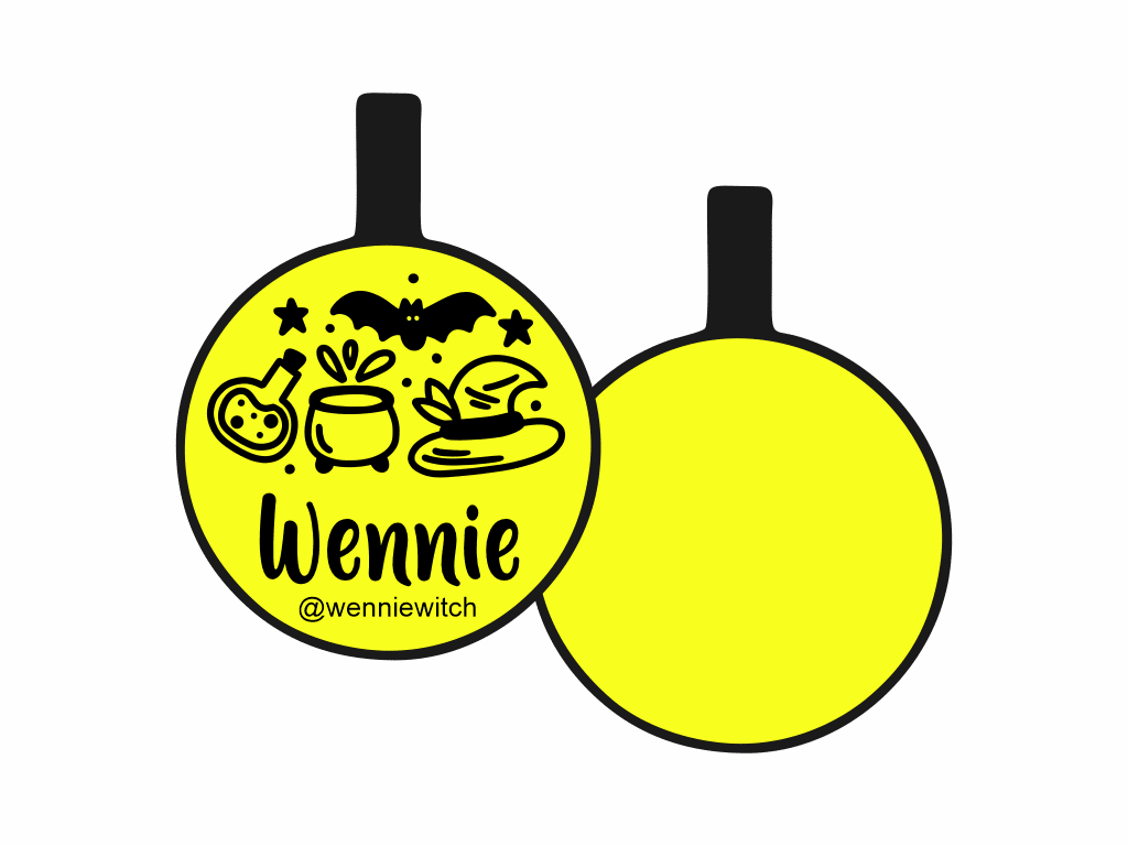 PLACA DE IDENTIFICACIÓN HALLOWEEN CÍRCULO - POCIONES7