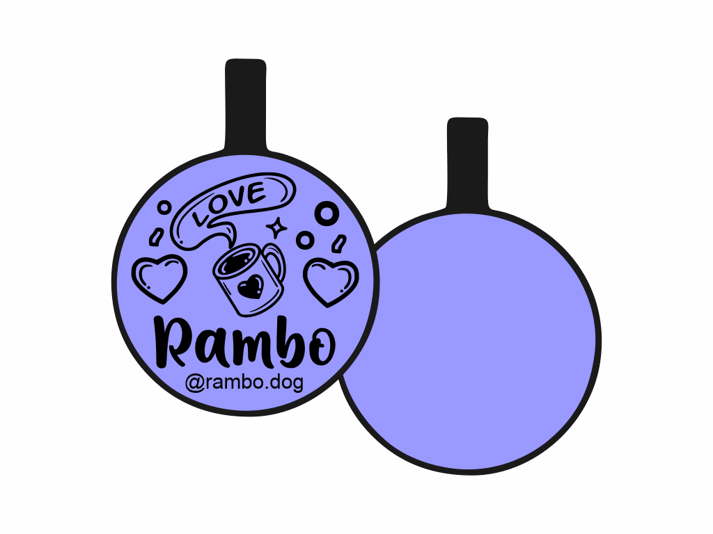 PLACA DE IDENTIFICACIÓN CIRCULO - COFFE LOVE12