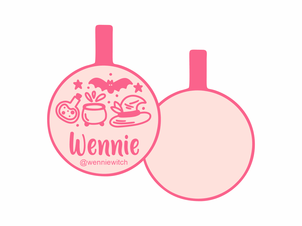 PLACA DE IDENTIFICACIÓN HALLOWEEN CÍRCULO - POCIONES14