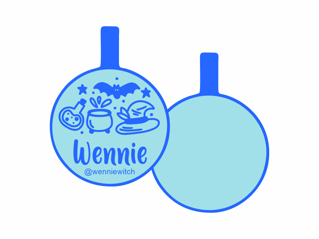 PLACA DE IDENTIFICACIÓN HALLOWEEN CÍRCULO - POCIONES13