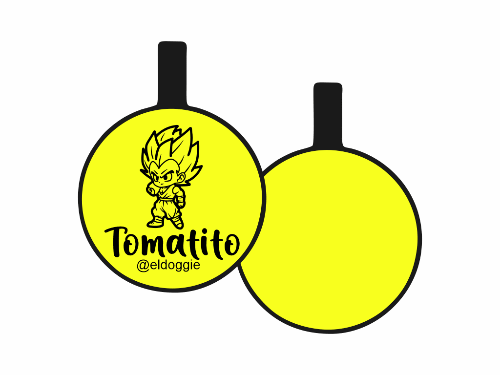 PLACA DE IDENTIFICACIÓN CIRCULO - GOGETTA6