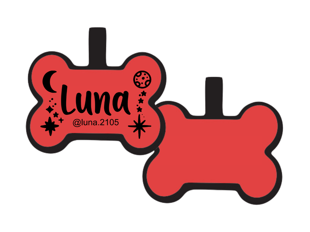 PLACA DE IDENTIFICACIÓN HUESO - LUNAS Y ESTRELLAS11