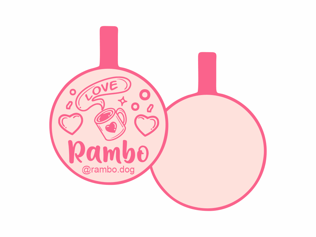 PLACA DE IDENTIFICACIÓN CIRCULO - COFFE LOVE13