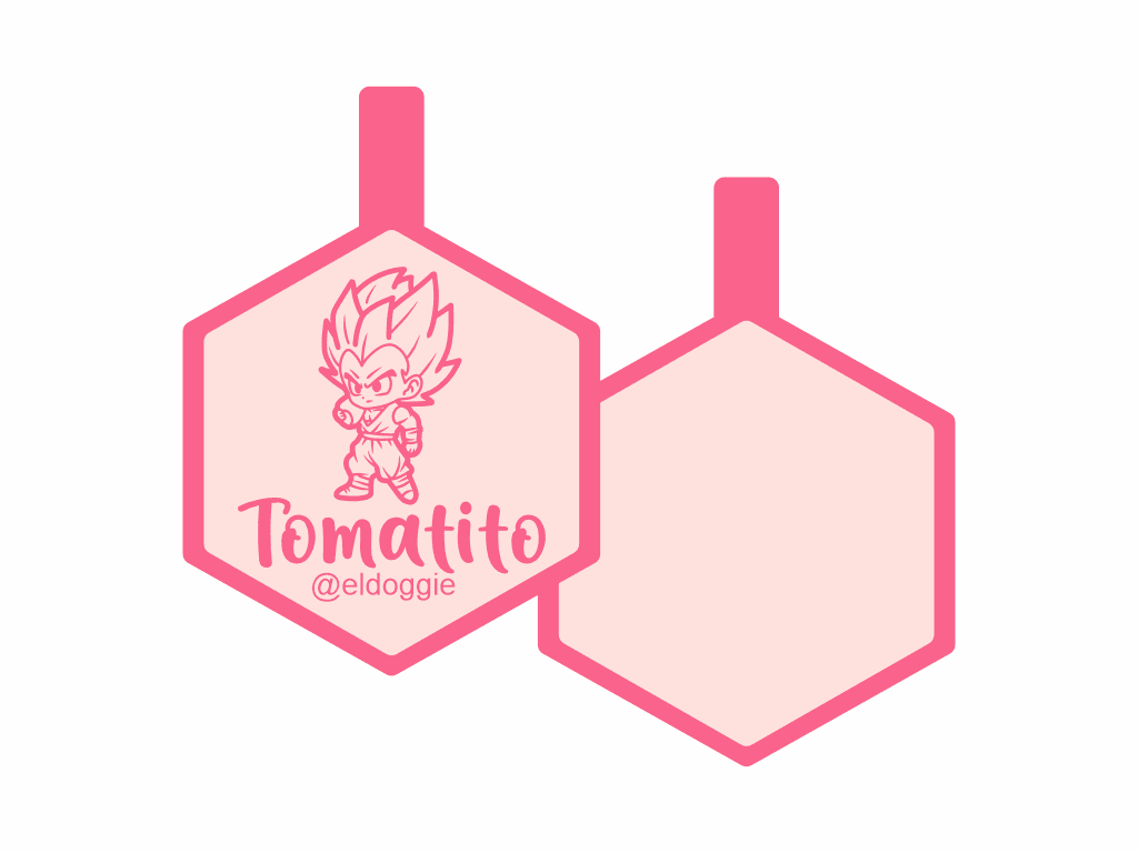 PLACA DE IDENTIFICACIÓN HEXÁGONO - VEGITTO13