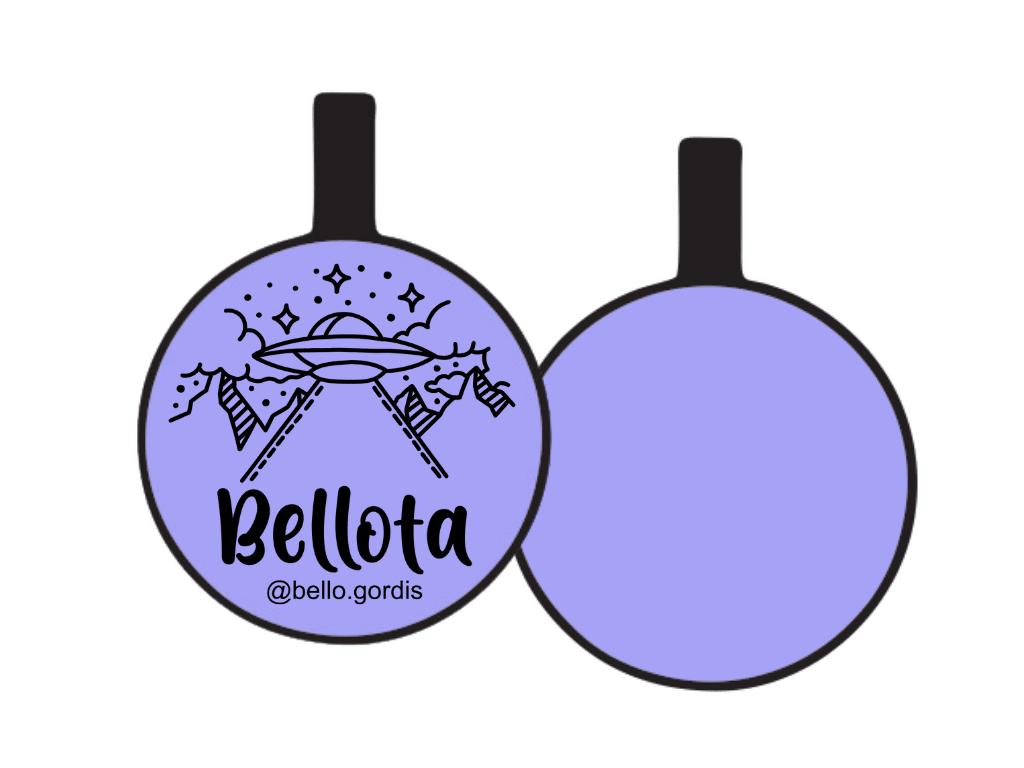 PLACA DE IDENTIFICACIÓN CIRCULO - ALIEN12