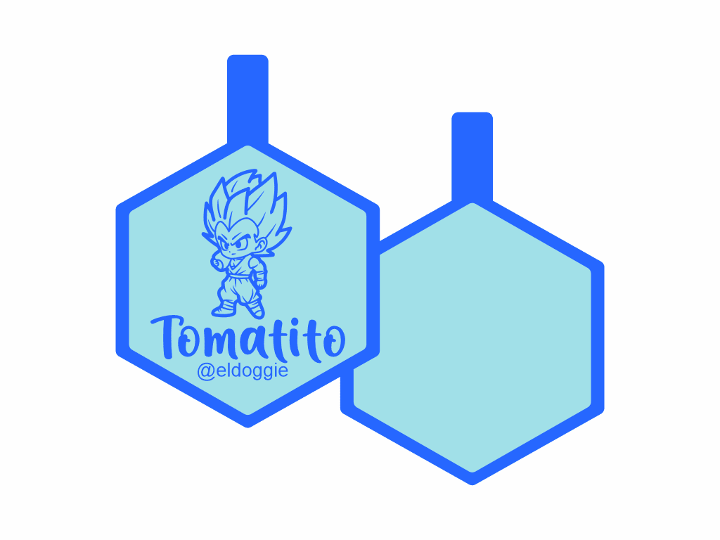 PLACA DE IDENTIFICACIÓN HEXÁGONO - VEGITTO14