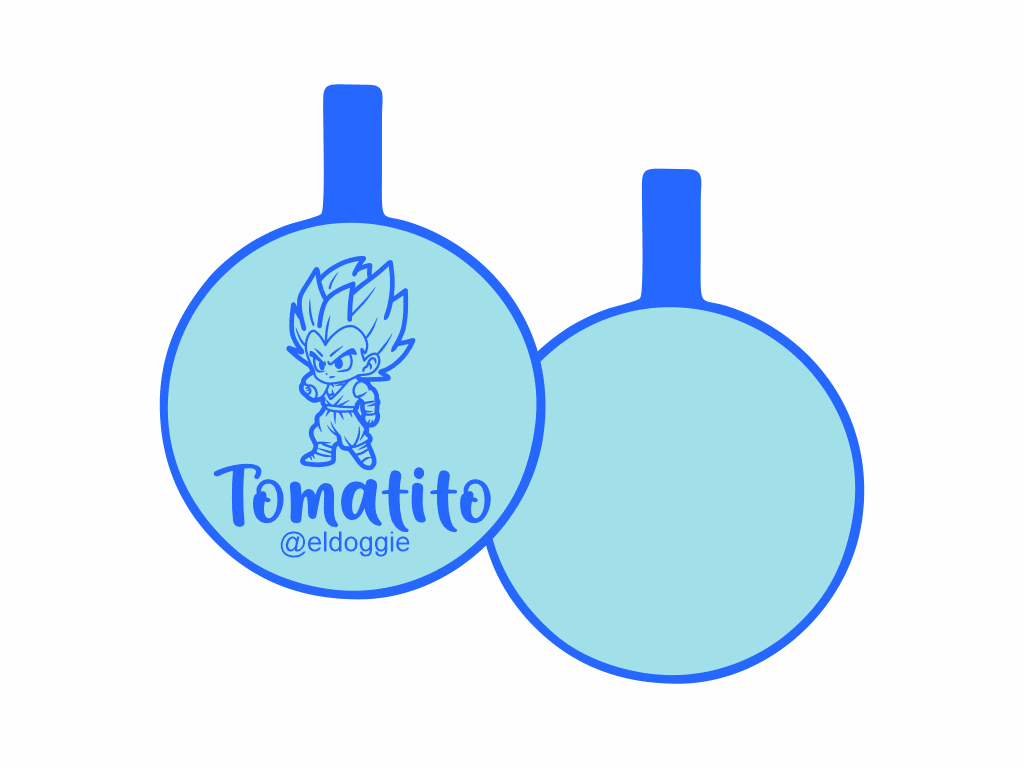 PLACA DE IDENTIFICACIÓN CIRCULO - GOGETTA14