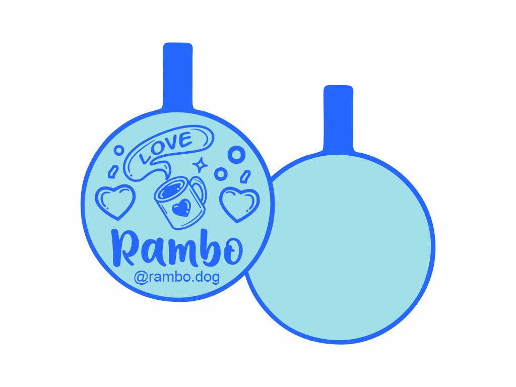 PLACA DE IDENTIFICACIÓN CIRCULO - COFFE LOVE14