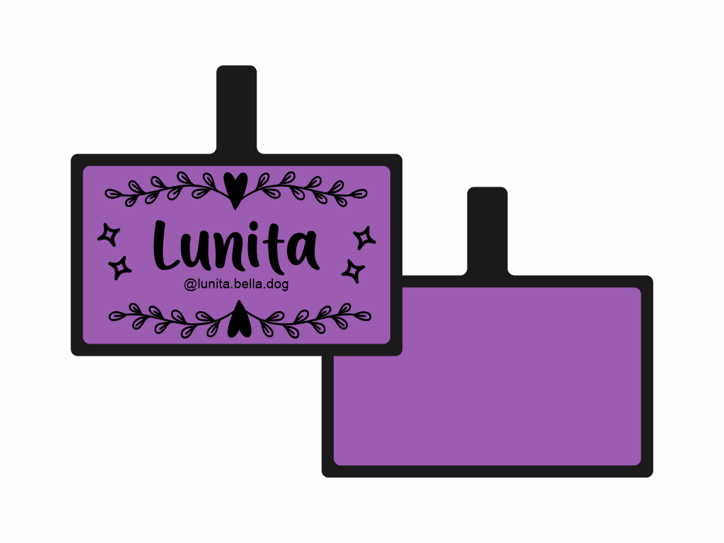 PLACA DE IDENTIFICACIÓN RECTÁNGULO - AMOROSO6