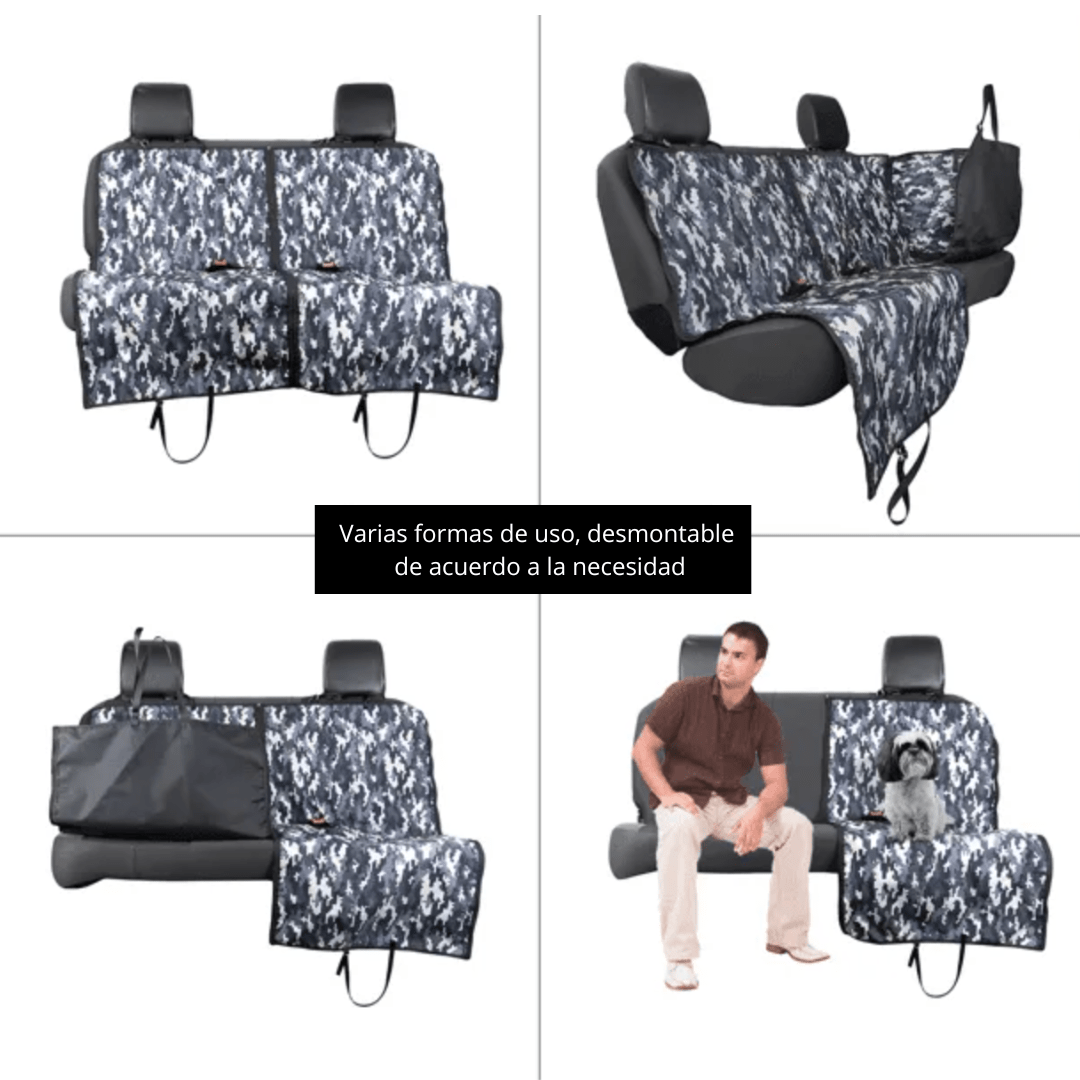 CACHORREIROS COBERTOR DE ASIENTO PARA AUTO CAMUFLADO2