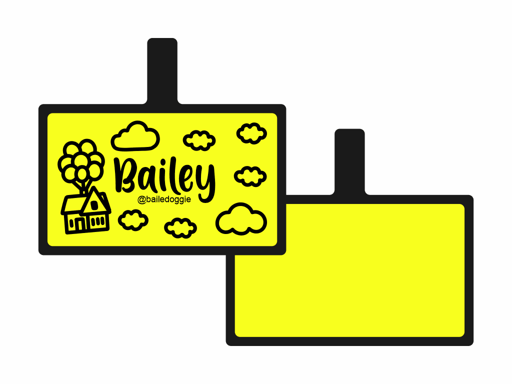 PLACA DE IDENTIFICACIÓN RECTÁNGULO - UP8