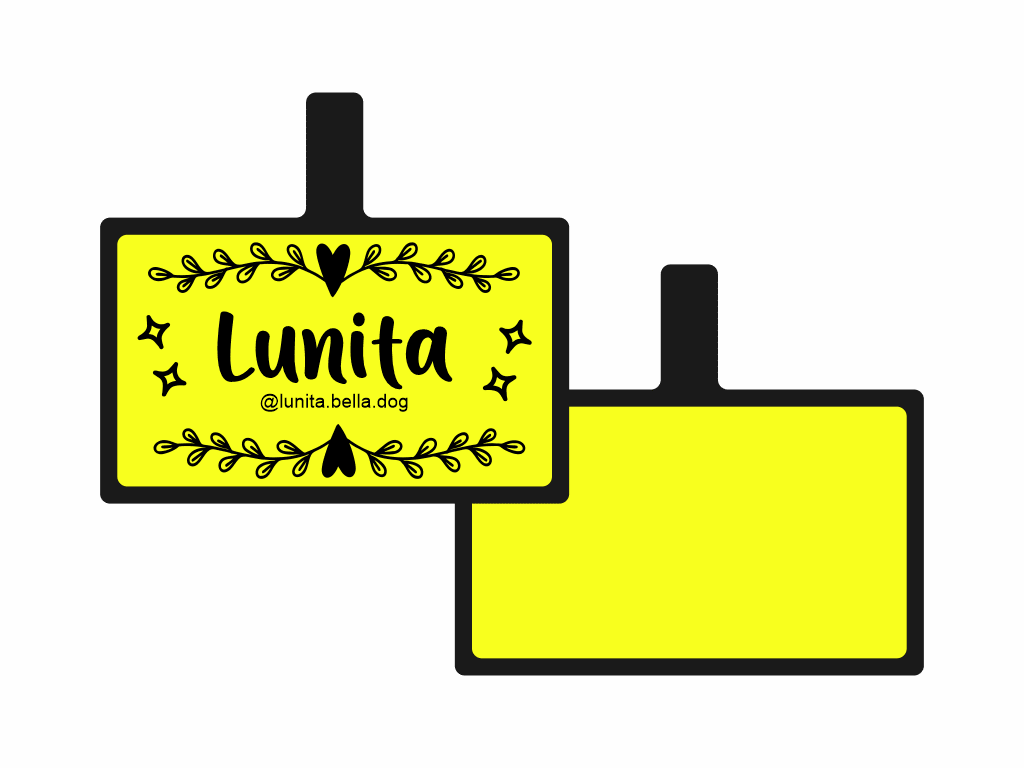 PLACA DE IDENTIFICACIÓN RECTÁNGULO - AMOROSO7