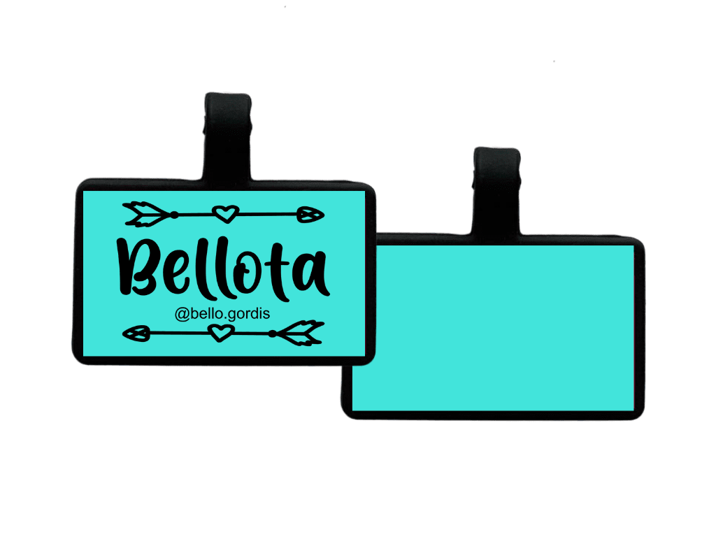 PLACA DE IDENTIFICACIÓN RECTÁNGULO - FLECHAS4