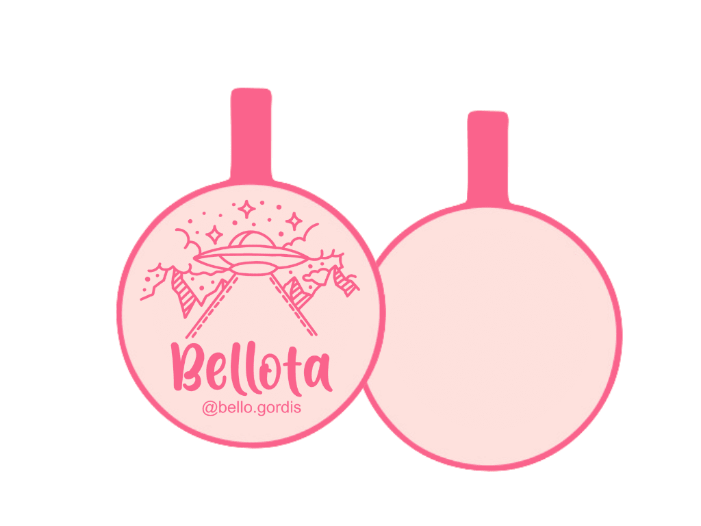 PLACA DE IDENTIFICACIÓN CIRCULO - ALIEN14