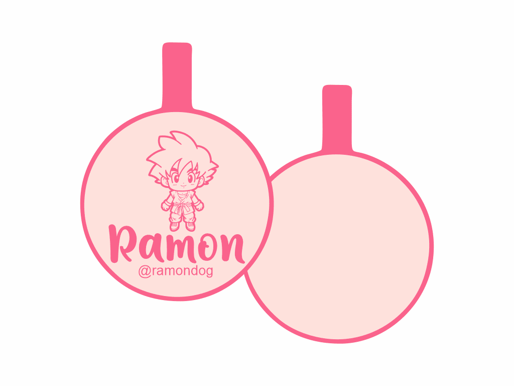 PLACA DE IDENTIFICACIÓN CIRCULO - GOKU13