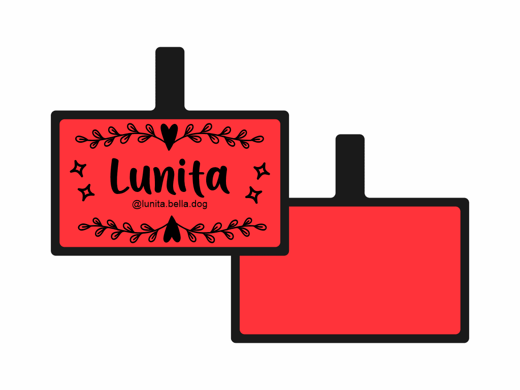 PLACA DE IDENTIFICACIÓN RECTÁNGULO - AMOROSO8