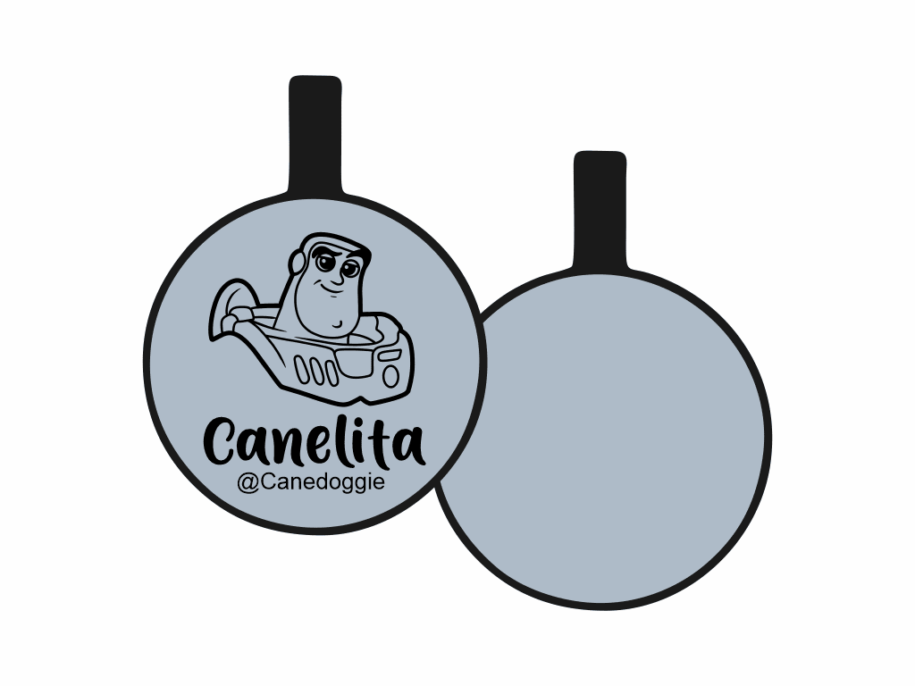 PLACA DE IDENTIFICACIÓN CIRCULO - BUZZ LIGHTYEAR6