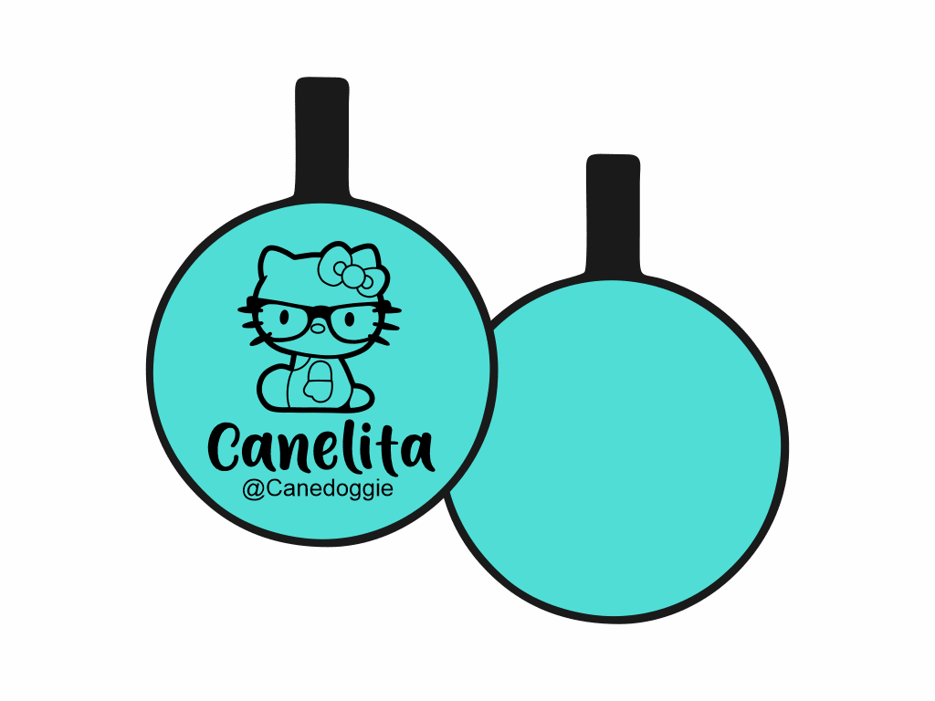 PLACA DE IDENTIFICACIÓN CIRCULO - DOCTOR HELLO KITTY4