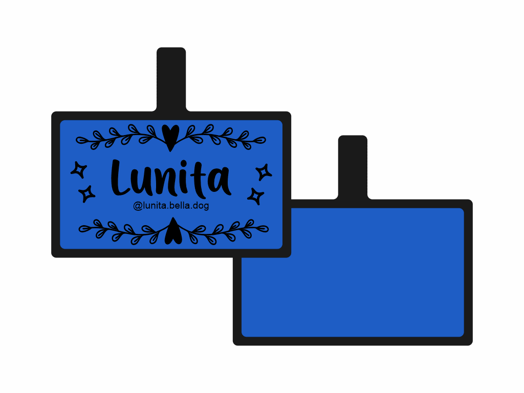 PLACA DE IDENTIFICACIÓN RECTÁNGULO - AMOROSO9