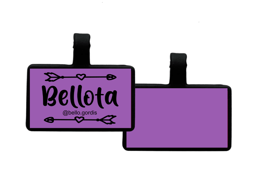 PLACA DE IDENTIFICACIÓN RECTÁNGULO - FLECHAS6