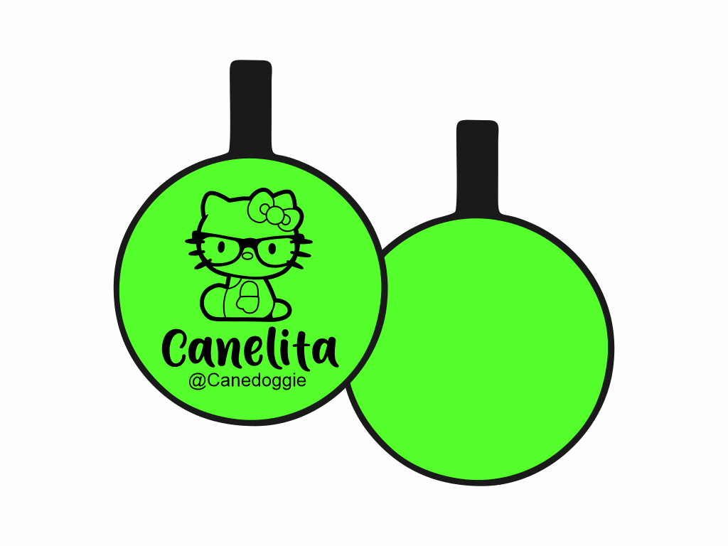 PLACA DE IDENTIFICACIÓN CIRCULO - DOCTOR HELLO KITTY8